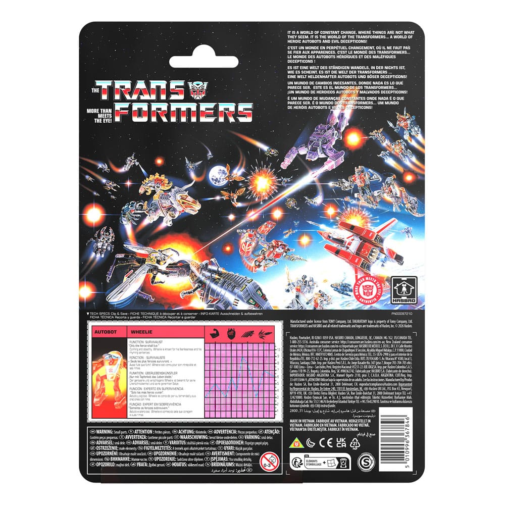 The Transformers Retro G1 Actionfigur Autobot Wheelie 11 cm - Preorder - ETA: 16.05.2026