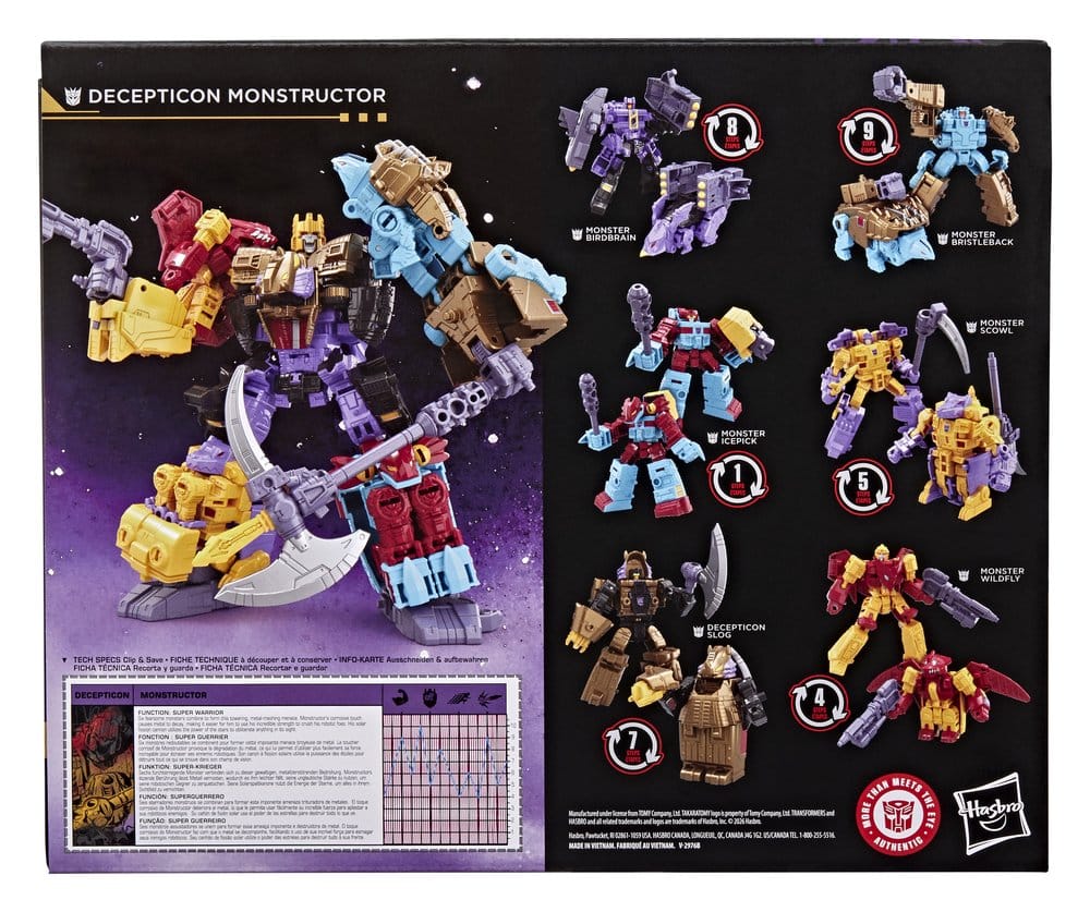 Transformers Age of the Primes Actionfigur Decepticon Monstructor 17 cm - Preorder - ETA: 25.07.2026