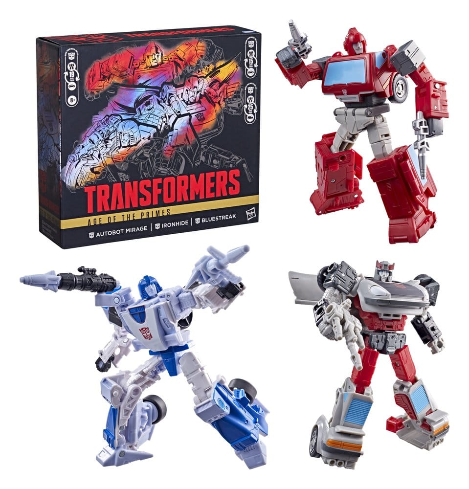 Transformers Age of the Primes Actionfiguren 3er-Pack Autobot Mirage & Bluestreak & Ironhide - Preorder - ETA: 02.12.2026