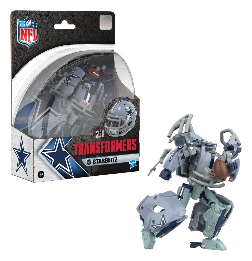 Transformers x NFL Actionfigur Dallas Cowboys: Starblitz 14 cm - Versand: 7 Tage nach Bestellung