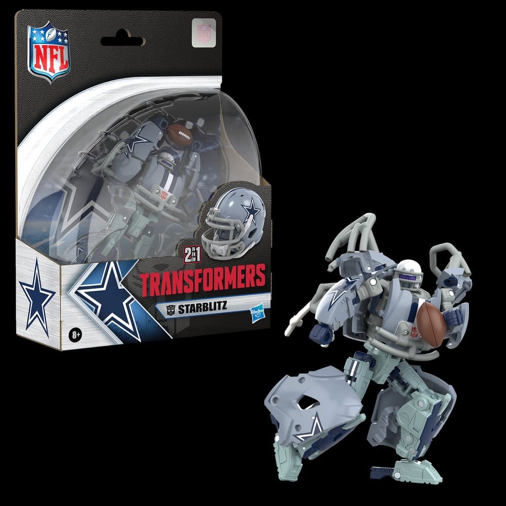 Transformers x NFL Actionfigur Dallas Cowboys: Starblitz 14 cm - Versand: 7 Tage nach Bestellung