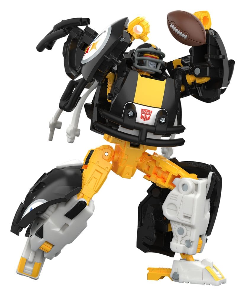 Transformers x NFL Actionfigur Pittsburgh Steelers: Steelsmash 14 cm - Versand: 7 Tage nach Bestellung
