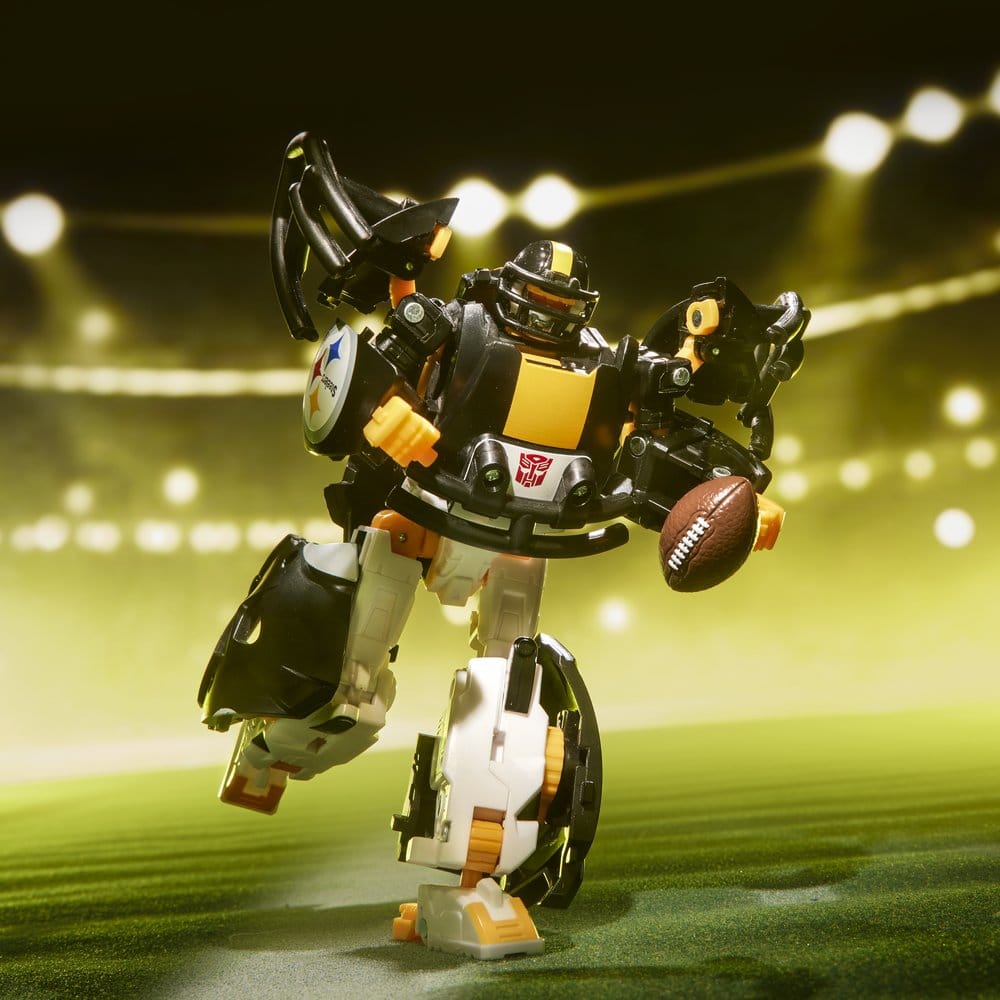 Transformers x NFL Actionfigur Pittsburgh Steelers: Steelsmash 14 cm - Versand: 7 Tage nach Bestellung