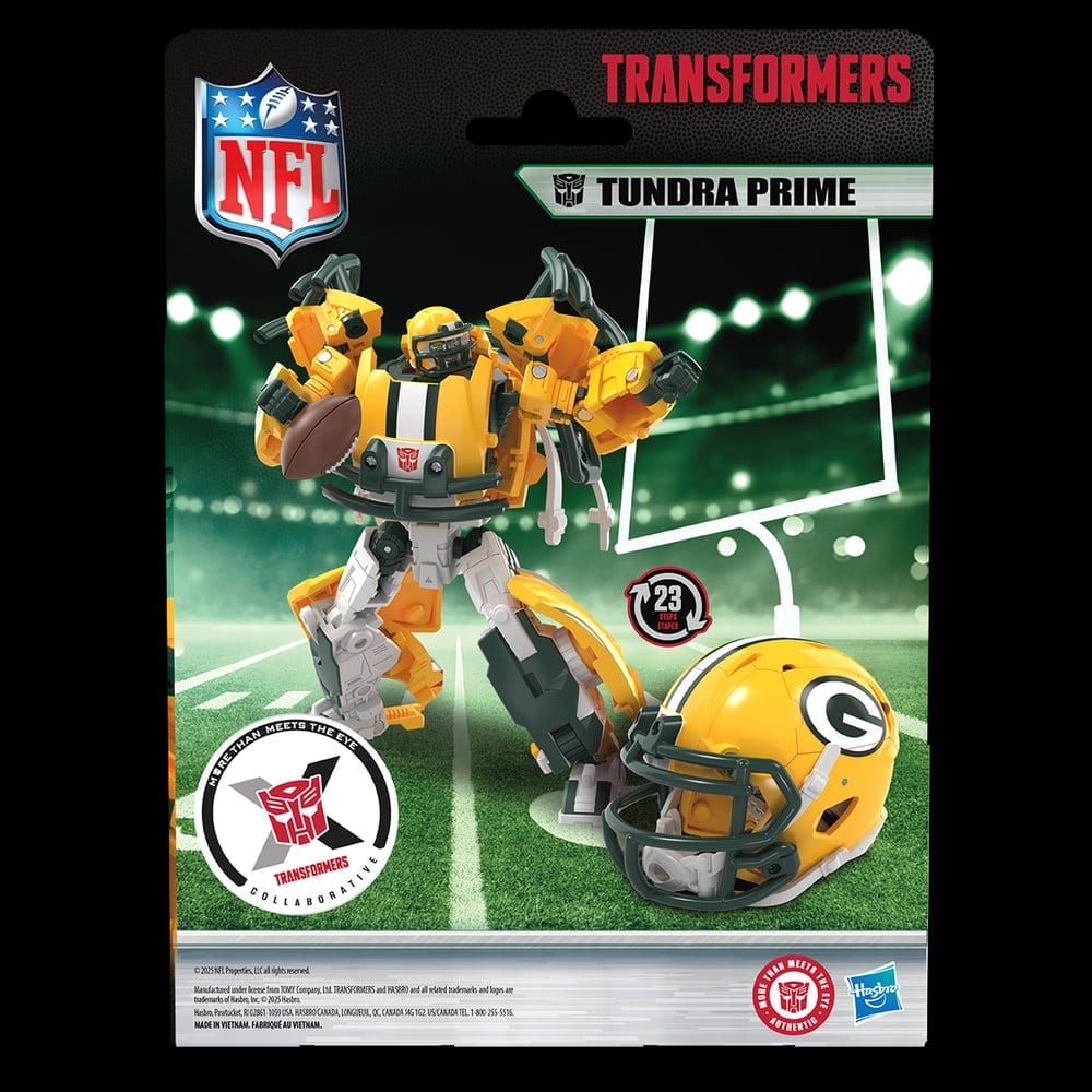Transformers x NFL Actionfigur Green Bay Packers: Tundra Prime 14 cm - Versand: 7 Tage nach Bestellung