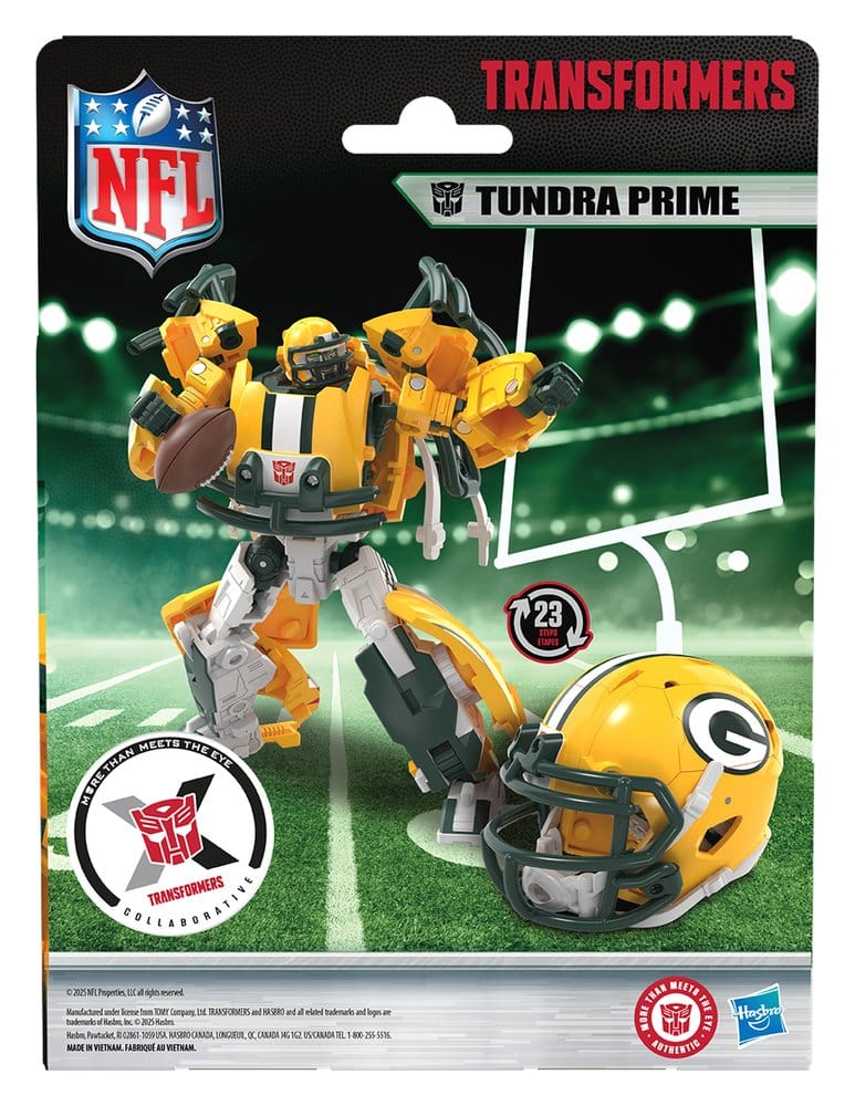 Transformers x NFL Actionfigur Green Bay Packers: Tundra Prime 14 cm - Versand: 7 Tage nach Bestellung