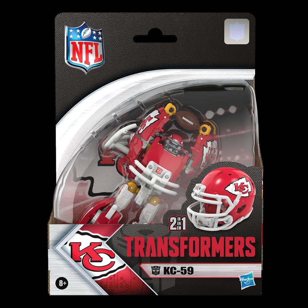 Transformers x NFL Actionfigur Kansas City Chiefs: KC-59 14 cm - Versand: 7 Tage nach Bestellung
