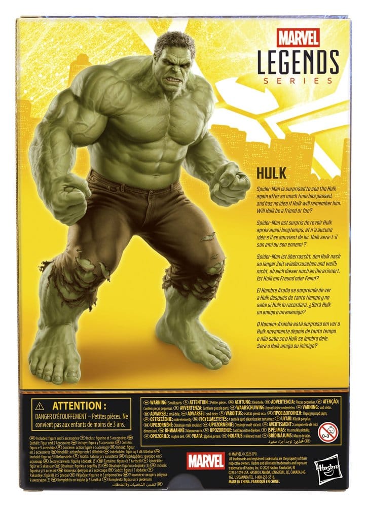 Spider-Man: Brand New Day Marvel Legends Actionfigur Hulk 20 cm - Versand: 7 Tage nach Bestellung
