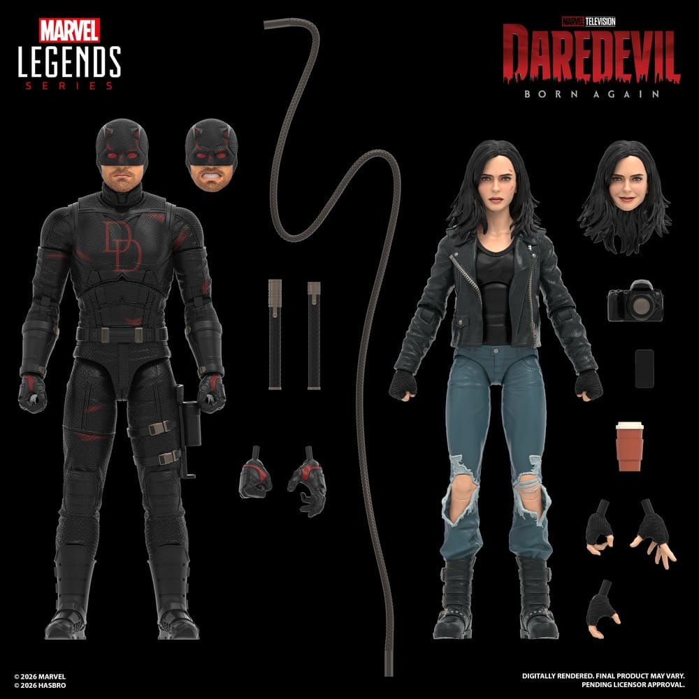 Daredevil: Born Again Marvel Legends Actionfiguren 2er-Pack Daredevil & Jessica Jones 15 cm - Preorder - ETA: 30.12.2026