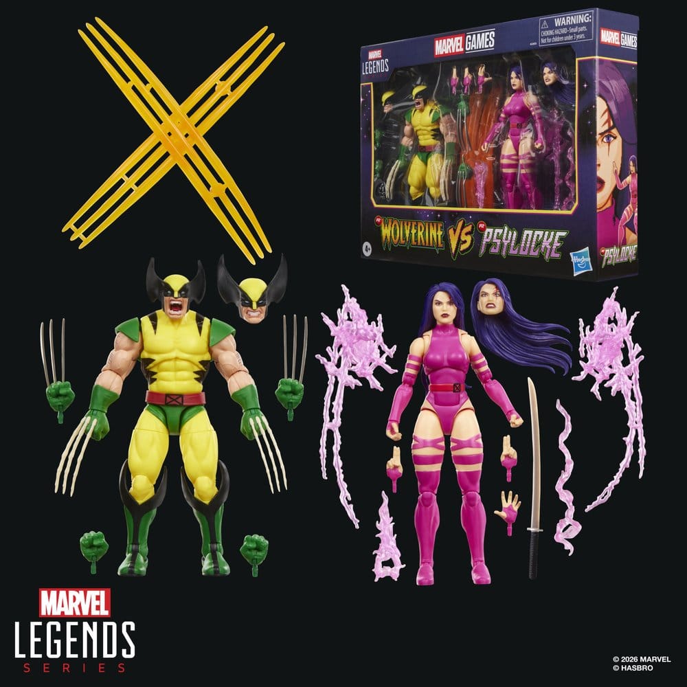 Marvel Games Marvel Legends Actionfiguren 2er-Pack Wolverine & Psylocke 15 cm - Preorder - ETA: 30.12.2026