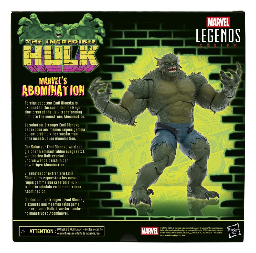 The Incredible Hulk Marvel Legends Actionfigur Marvel's Abomination 15 cm - Versand: 7 Tage nach Bestellung