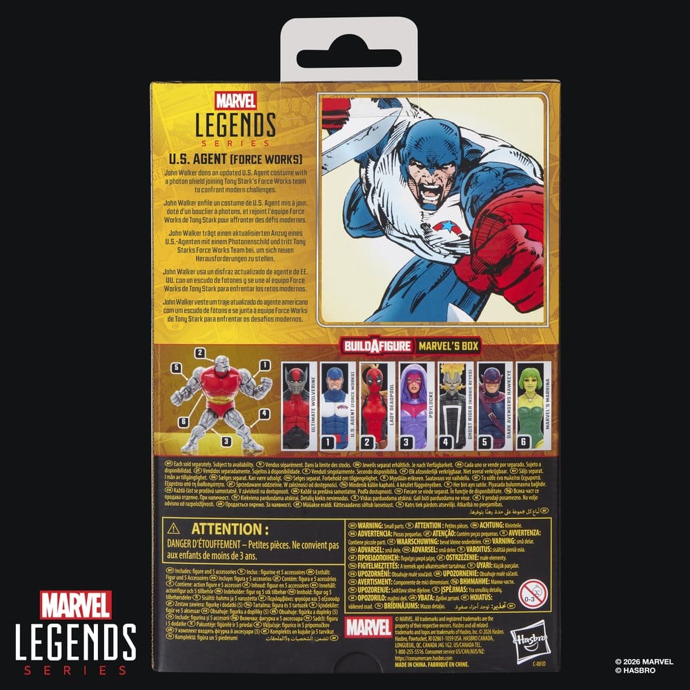 Marvel Legends Actionfigur U.S. Agent (Force Works) (BAF: Marvel's Box) 15 cm - Preorder - ETA: 05.08.2026
