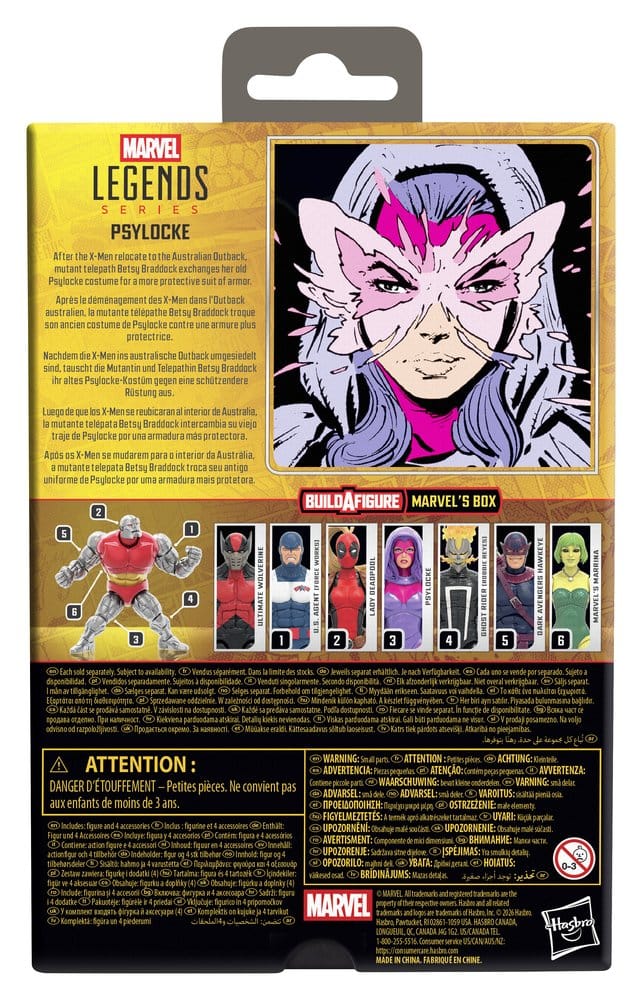 Marvel Legends Actionfigur Psylocke (BAF: Marvel's Box) 15 cm - Preorder - ETA: 05.08.2026