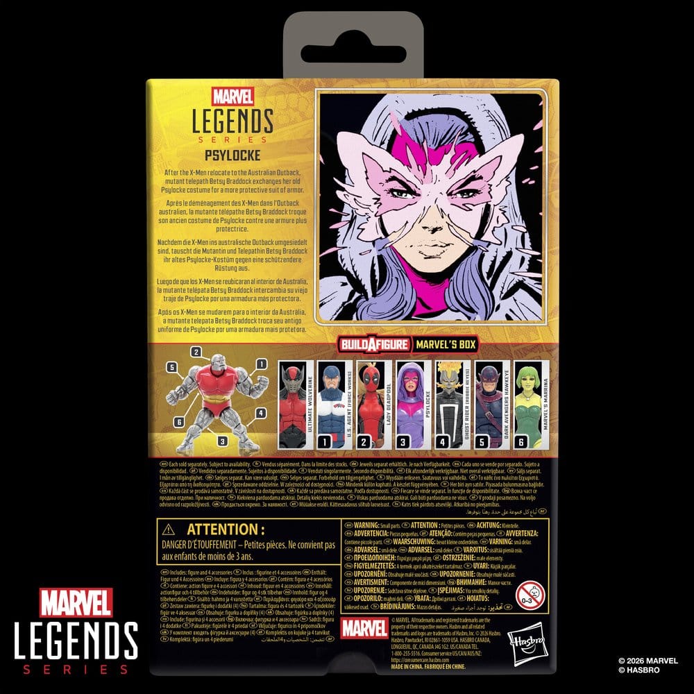 Marvel Legends Actionfigur Psylocke (BAF: Marvel's Box) 15 cm - Preorder - ETA: 05.08.2026