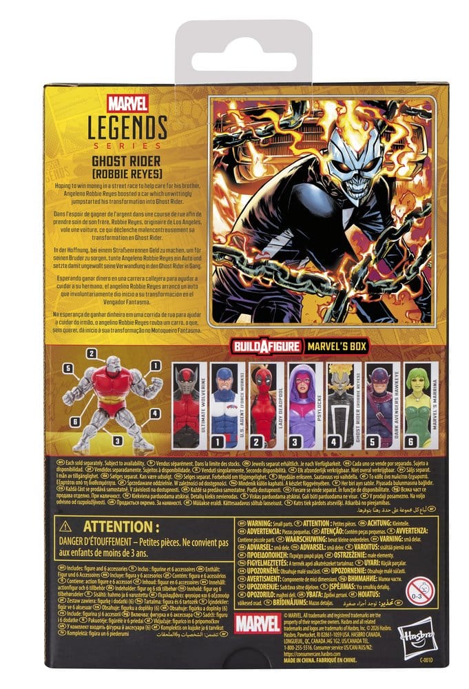 Marvel Legends Actionfigur Ghost Rider (Robbie Reyes) (BAF: Marvel's Box) 15 cm - Preorder - ETA: 05.08.2026