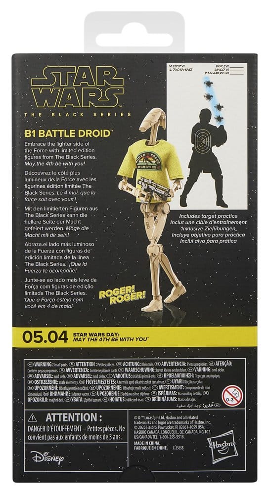 Star Wars Black Series Actionfigur B1 Battle Droid May the 4th Be With You 15 cm - Versand: 7 Tage nach Bestellung