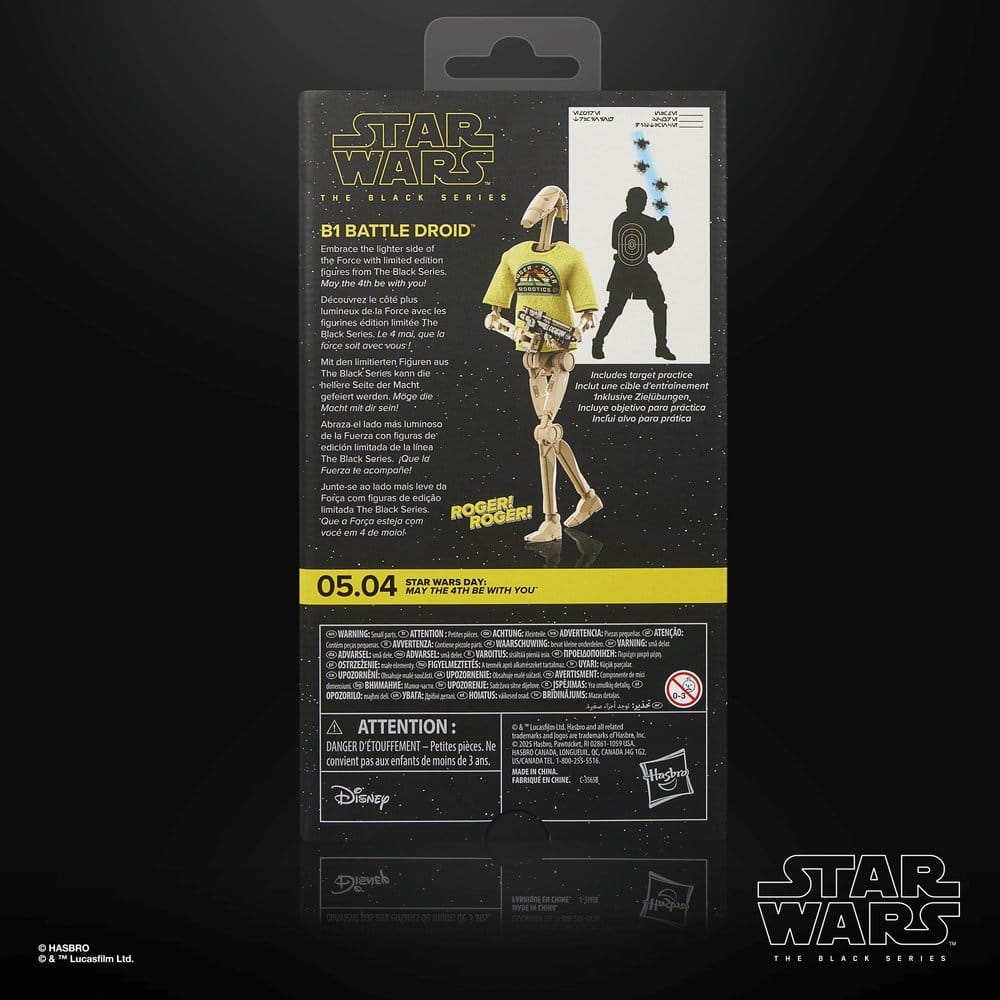 Star Wars Black Series Actionfigur B1 Battle Droid May the 4th Be With You 15 cm - Versand: 7 Tage nach Bestellung