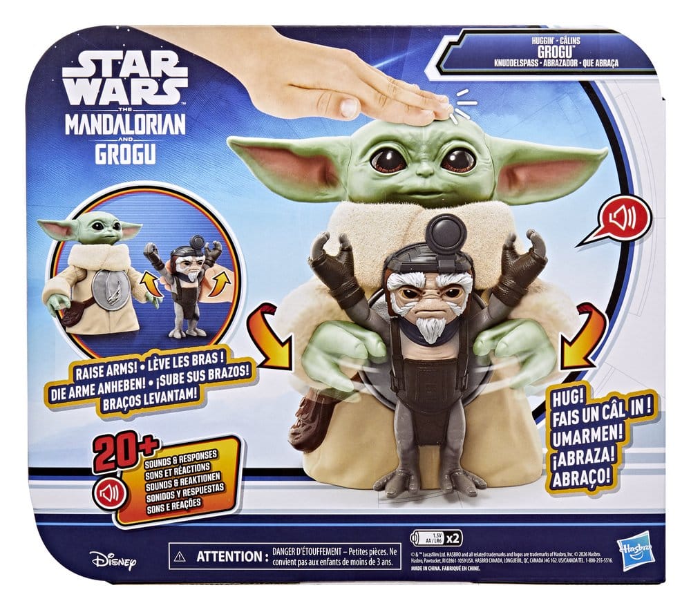 Star Wars: The Mandalorian & Grogu Elektronische Actionfigur Knuddelspaß Grogu & Anzellaner 17 cm - Versand: 7 Tage nach Bestellung