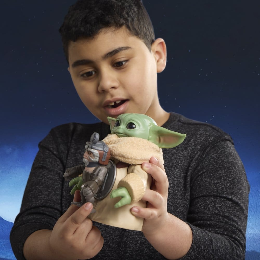 Star Wars: The Mandalorian & Grogu Elektronische Actionfigur Knuddelspaß Grogu & Anzellaner 17 cm - Versand: 7 Tage nach Bestellung