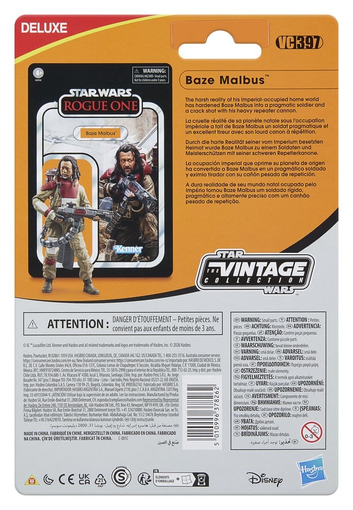Star Wars: Rogue One Vintage Collection Actionfigur Baze Malbus 10 cm - Preorder - ETA: 15.08.2026