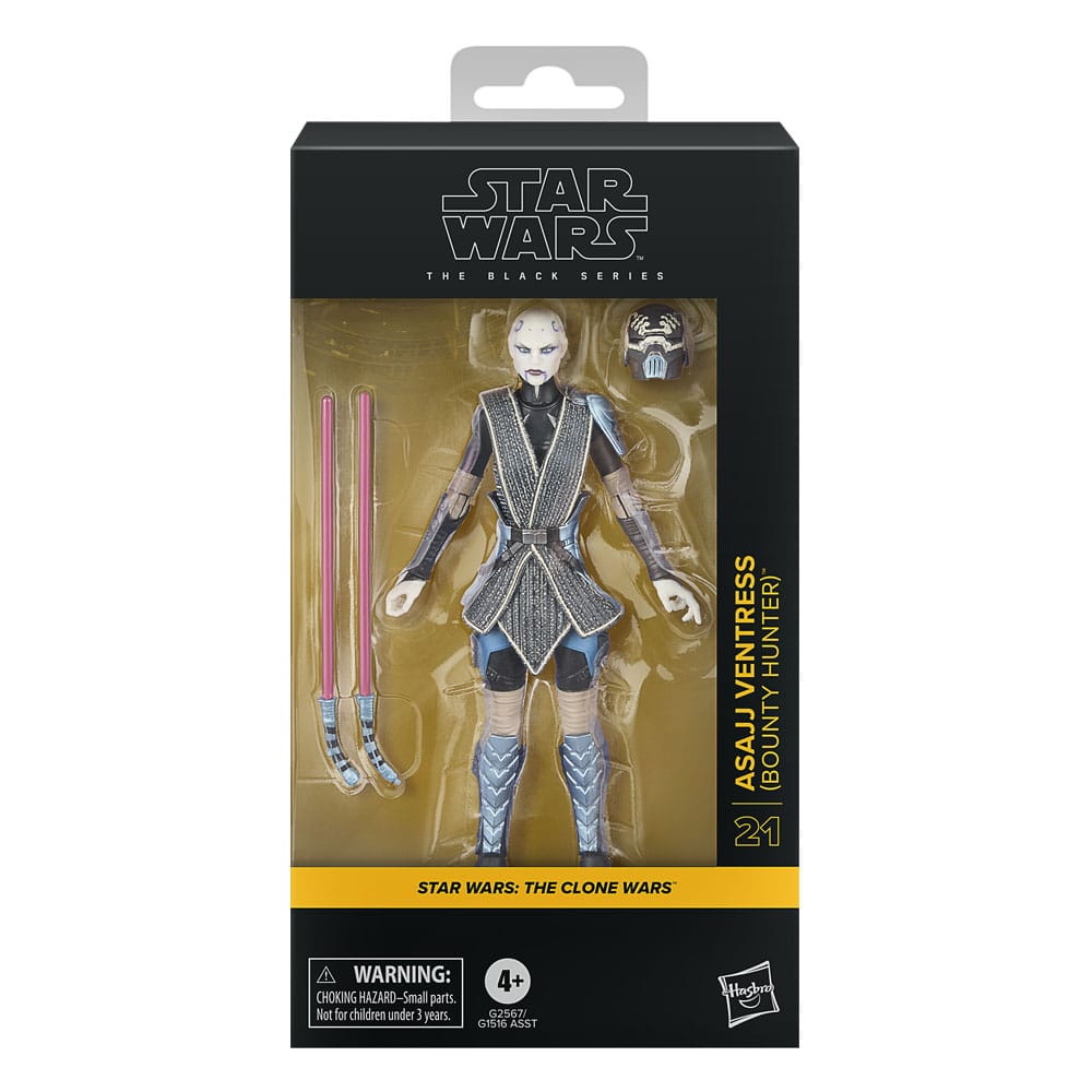Star Wars: The Clone Wars Black Series Actionfigur Asajj Ventress (Bounty Hunter) 15 cm - Versand: 7 Tage nach Bestellung