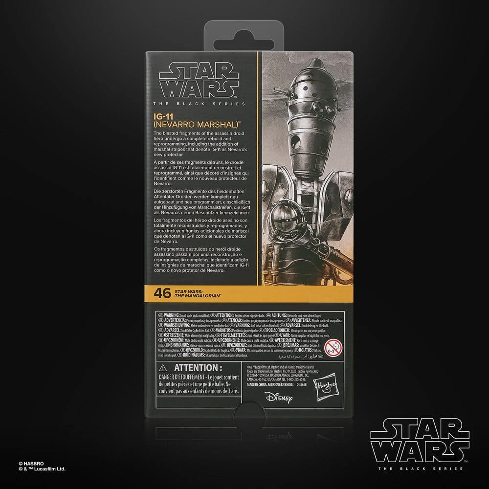 Star Wars: The Mandalorian Black Series Actionfigur IG-11 (Nevarro Marshal) 15 cm - Preorder - ETA: 05.08.2026