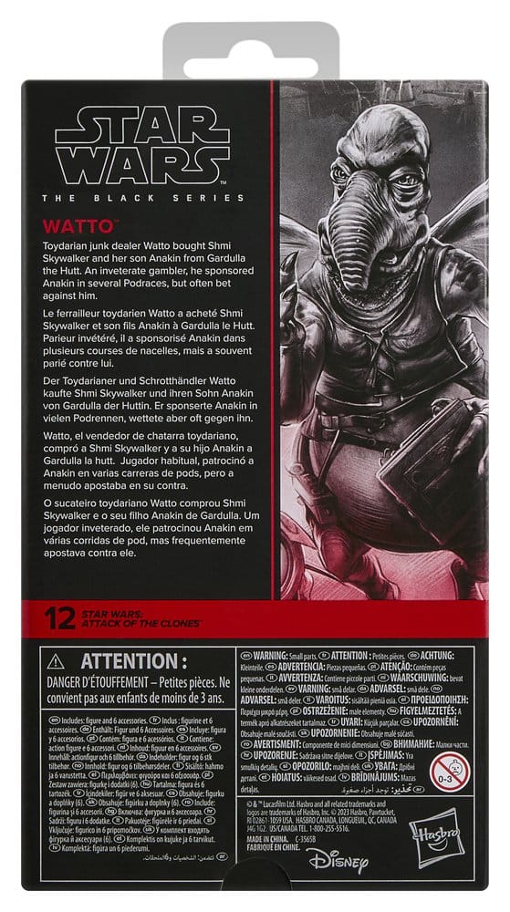Star Wars Episode II Black Series Actionfigur Watto 15 cm - Versand: 7 Tage nach Bestellung