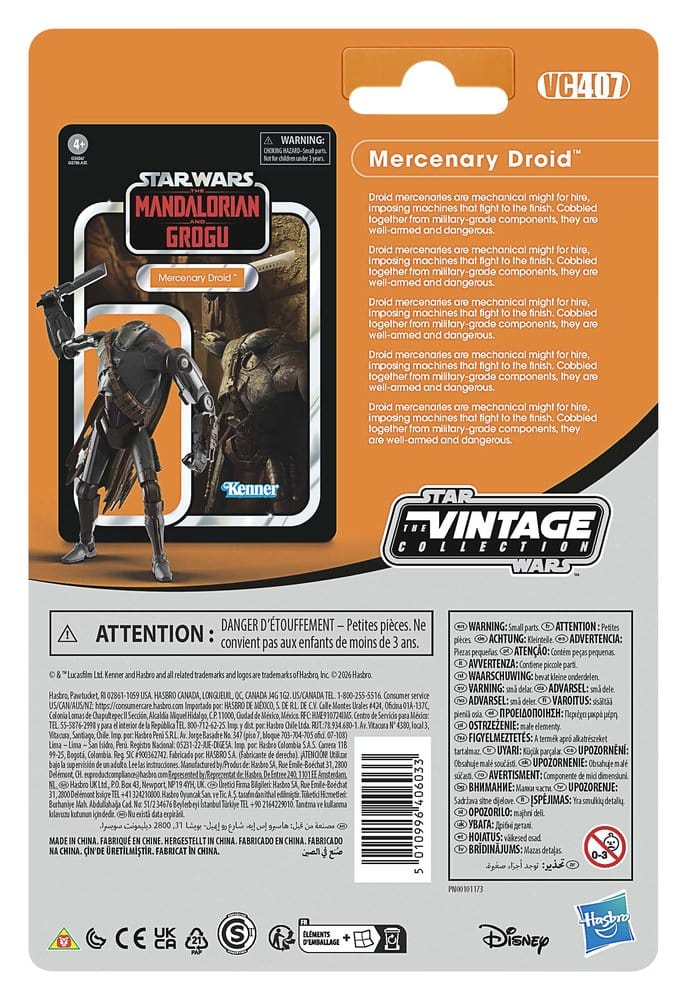 Star Wars: The Mandalorian and Grogu Vintage Collection Actionfigur Mercenary Droid 10 cm - Preorder - ETA: 07.10.2026