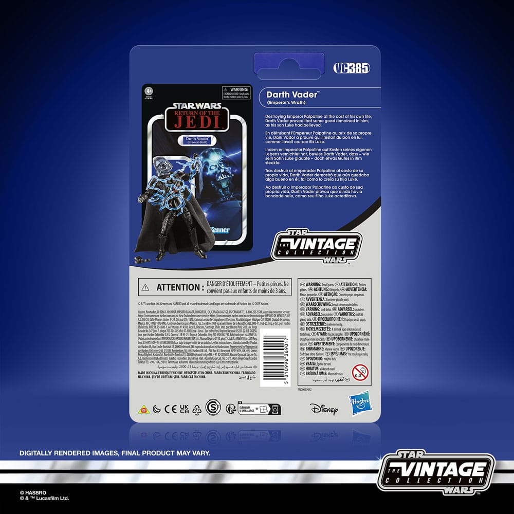 Star Wars Episode VI Vintage Collection Actionfigur Darth Vader (Emperor's Wrath) 10 cm - Preorder - ETA: 21.02.2026