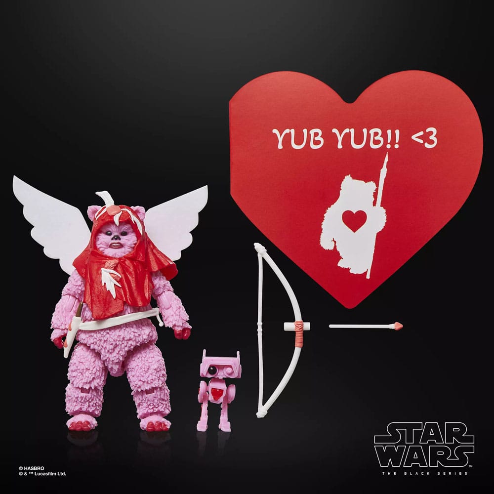 Star Wars Black Series Actionfigur Ewok (Valentine’s Day Edition) 15 cm - Preorder - ETA: 31.01.2026