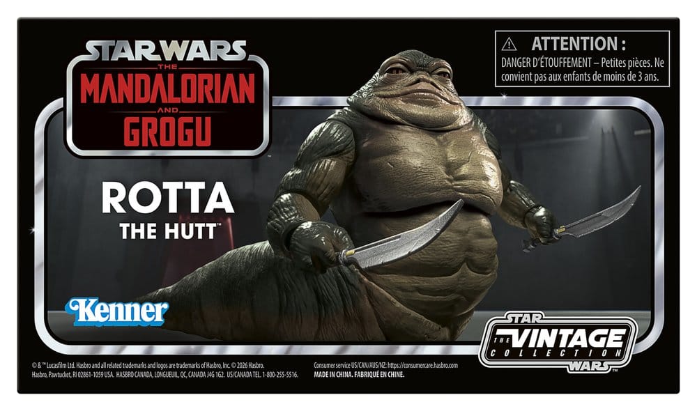 Star Wars: The Mandalorian and Grogu Vintage Collection Actionfigur Rotta the Hutt 10 cm - Preorder - ETA: 08.11.2026