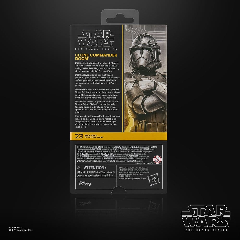 Star Wars: The Clone Wars Black Series Actionfigur Clone Commander Doom 15 cm - Versand: 7 Tage nach Bestellung