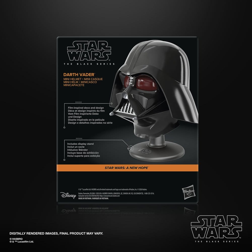 Star Wars Episode IV Black Series Mini-Helm Darth Vader 15 cm - Versand: 7 Tage nach Bestellung