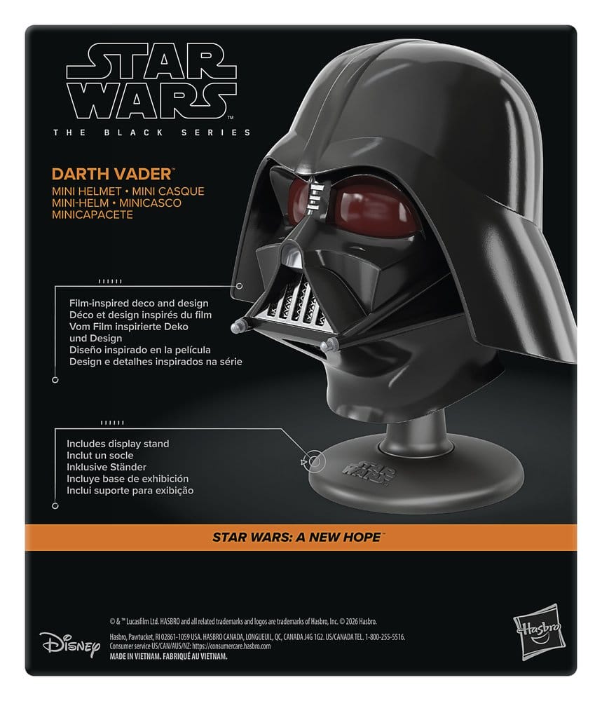 Star Wars Episode IV Black Series Mini-Helm Darth Vader 15 cm - Versand: 7 Tage nach Bestellung