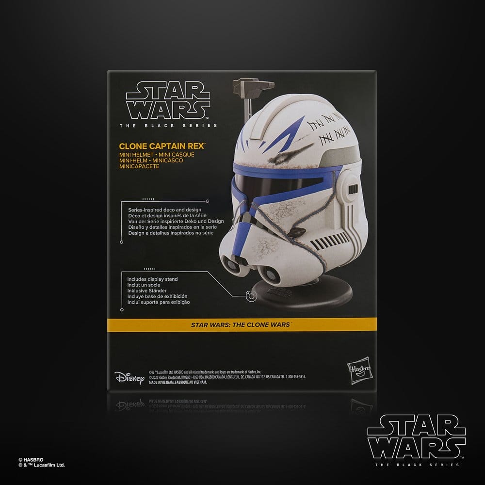 Star Wars: The Clone Wars Black Series Mini-Helm Klon Captain Rex 15 cm - Versand: 7 Tage nach Bestellung