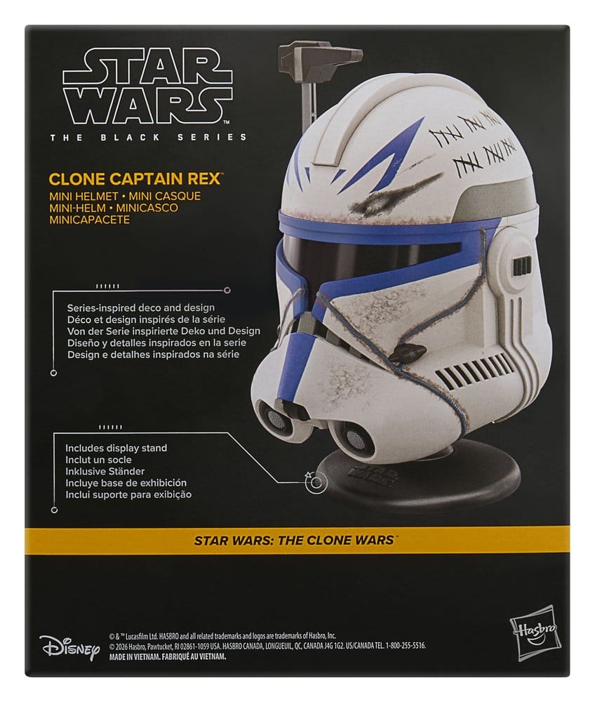Star Wars: The Clone Wars Black Series Mini-Helm Klon Captain Rex 15 cm - Versand: 7 Tage nach Bestellung