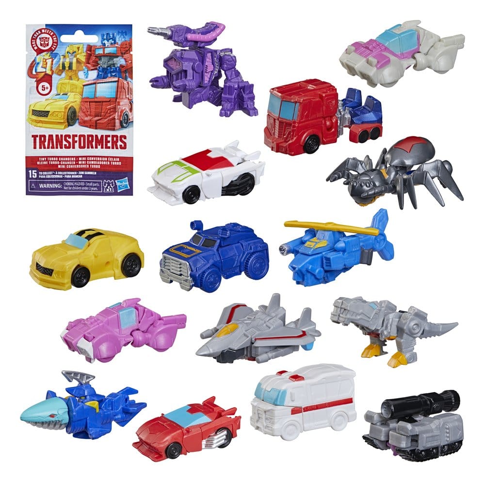 Transformers Mini-Actionfiguren 4 cm Tiny Turbo Changers Blind Box Display (24) - Versand: 7 Tage nach Bestellung
