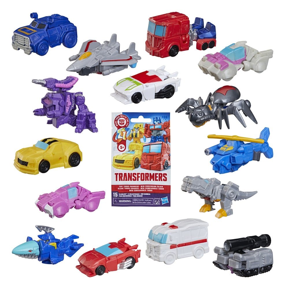 Transformers Mini-Actionfiguren 4 cm Tiny Turbo Changers Blind Box Display (24) - Versand: 7 Tage nach Bestellung