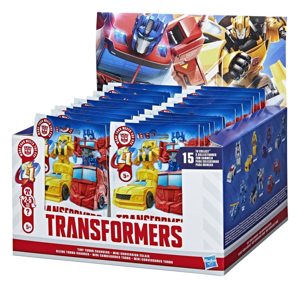 Transformers Mini-Actionfiguren 4 cm Tiny Turbo Changers Blind Box Display (24) - Versand: 7 Tage nach Bestellung