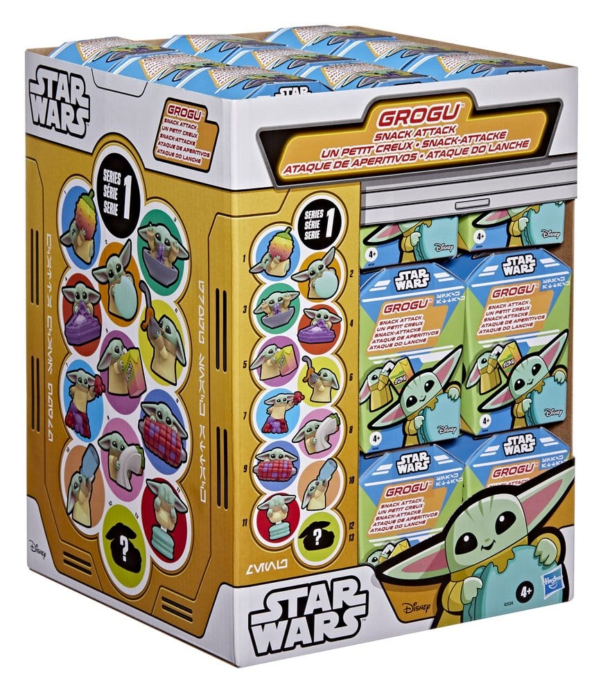 Star Wars Minifiguren 4 cm Grogu Snack Attack Series 1 Blind Box Display (24) - Preorder - ETA: 08.09.2026
