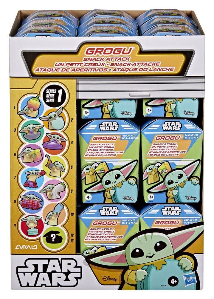 Star Wars Minifiguren 4 cm Grogu Snack Attack Series 1 Blind Box Display (24) - Preorder - ETA: 08.09.2026