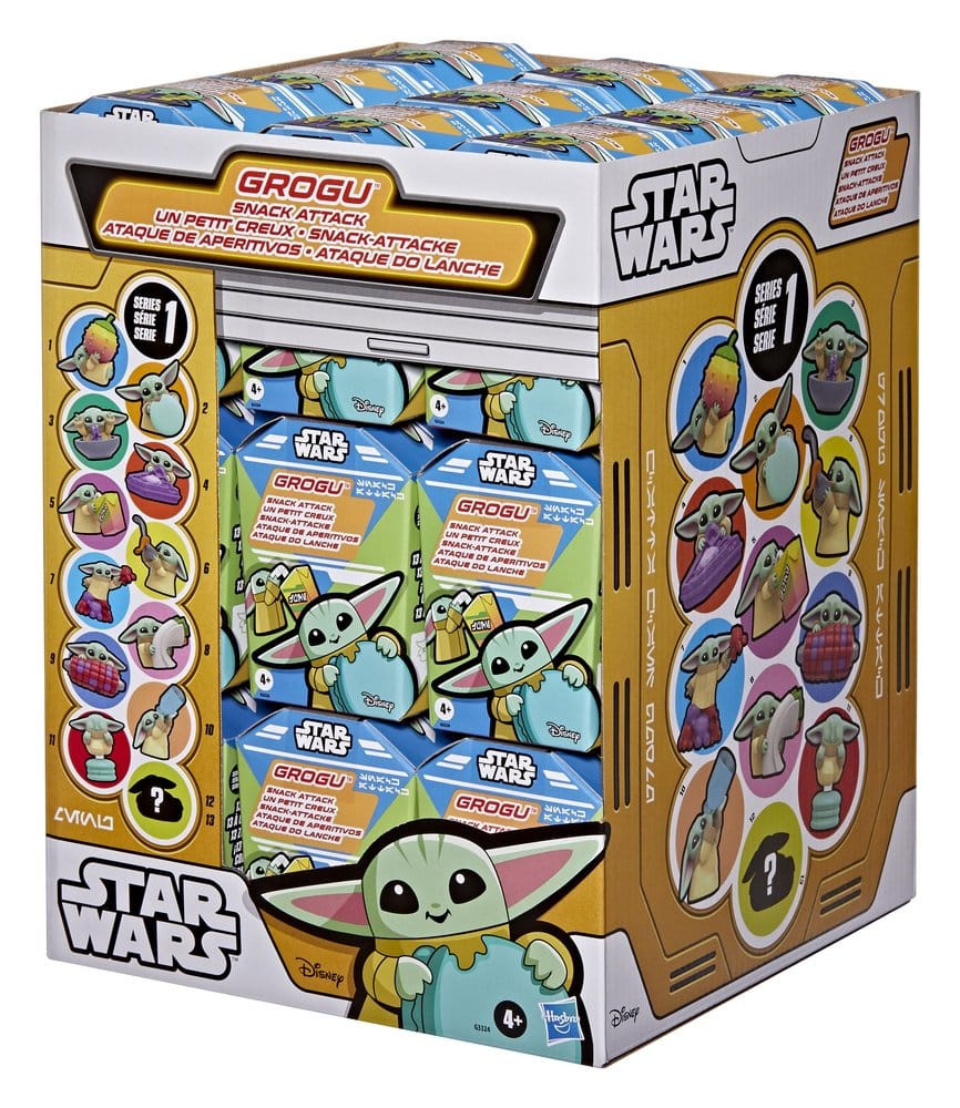 Star Wars Minifiguren 4 cm Grogu Snack Attack Series 1 Blind Box Display (24) - Preorder - ETA: 08.09.2026