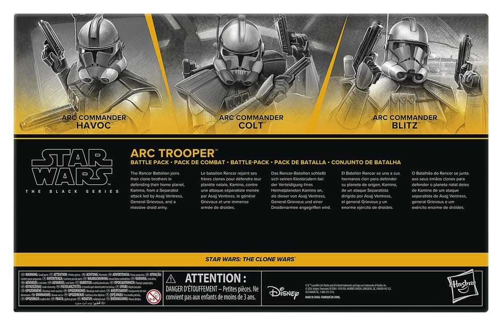 Star Wars: The Clone Wars Black Series Actionfiguren 3er-Pack ARC Trooper Havoc, Colt & Blitz 15 cm - Preorder - ETA: 29.07.2026