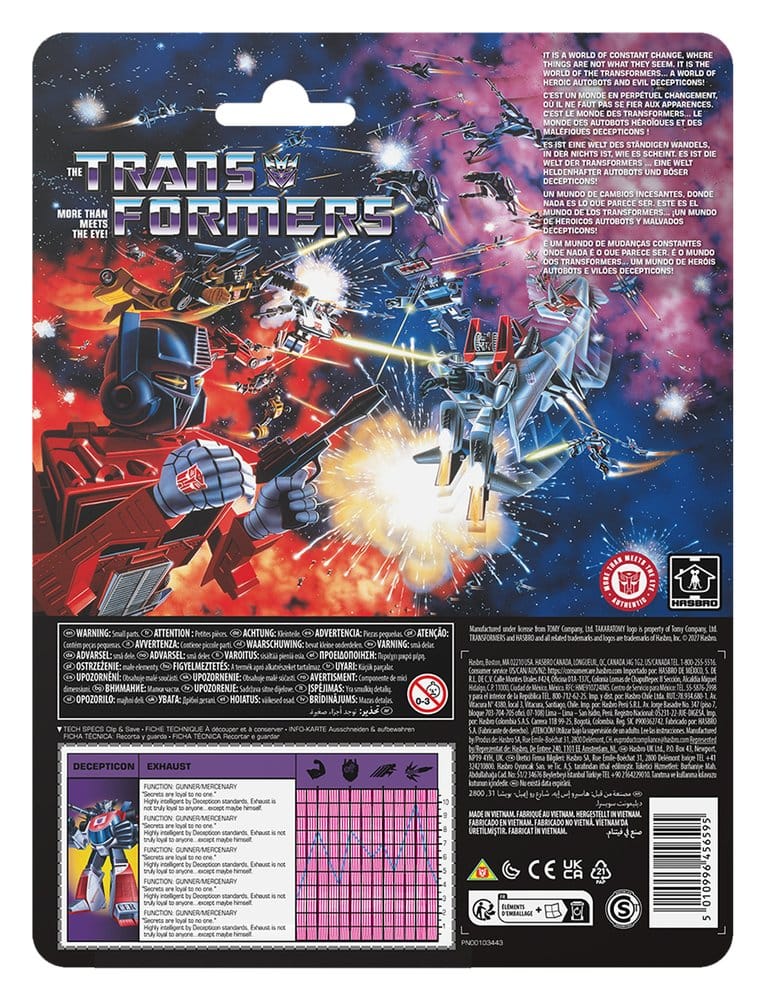 Transformers Retro G1 Actionfigur Decepticon Exhaust 13 cm - Preorder - ETA: 14.04.2027