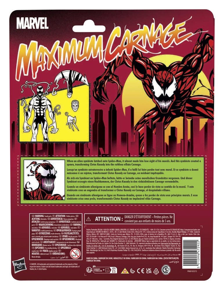 Maximum Carnage Marvel Legends Actionfigur Carnage 15 cm - Preorder - ETA: 27.01.2027