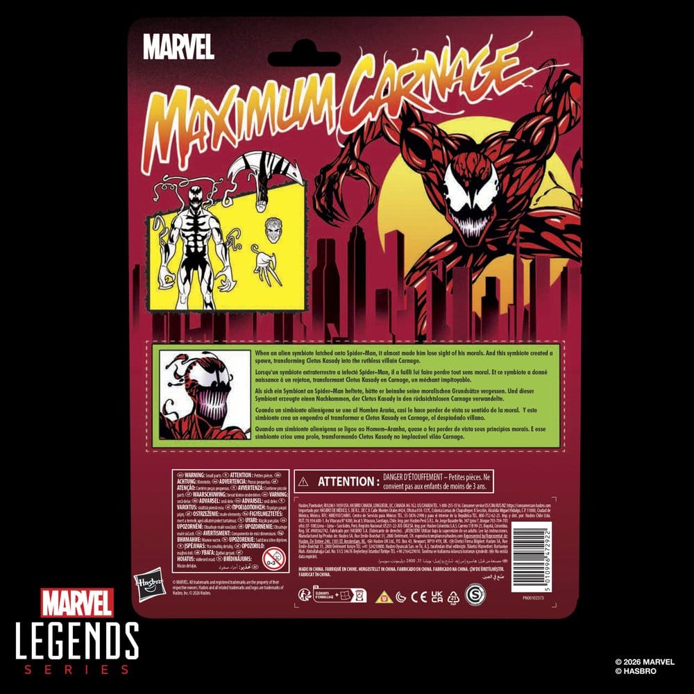 Maximum Carnage Marvel Legends Actionfigur Carnage 15 cm - Preorder - ETA: 27.01.2027