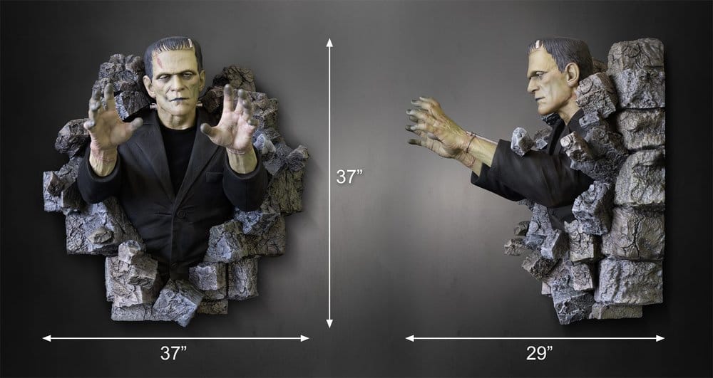 Frankenstein Wand-Skulptur 1/1 Boris Karloff als Frankensteins Monster 94 x 94 cm - Preorder - ETA: 25.02.2027