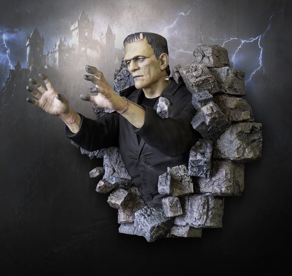 Frankenstein Wand-Skulptur 1/1 Boris Karloff als Frankensteins Monster 94 x 94 cm - Preorder - ETA: 25.02.2027