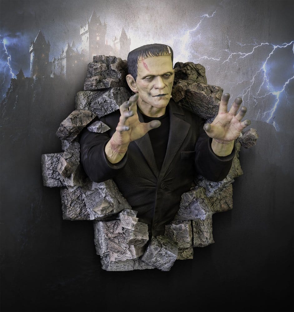 Frankenstein Wand-Skulptur 1/1 Boris Karloff als Frankensteins Monster 94 x 94 cm - Preorder - ETA: 25.02.2027