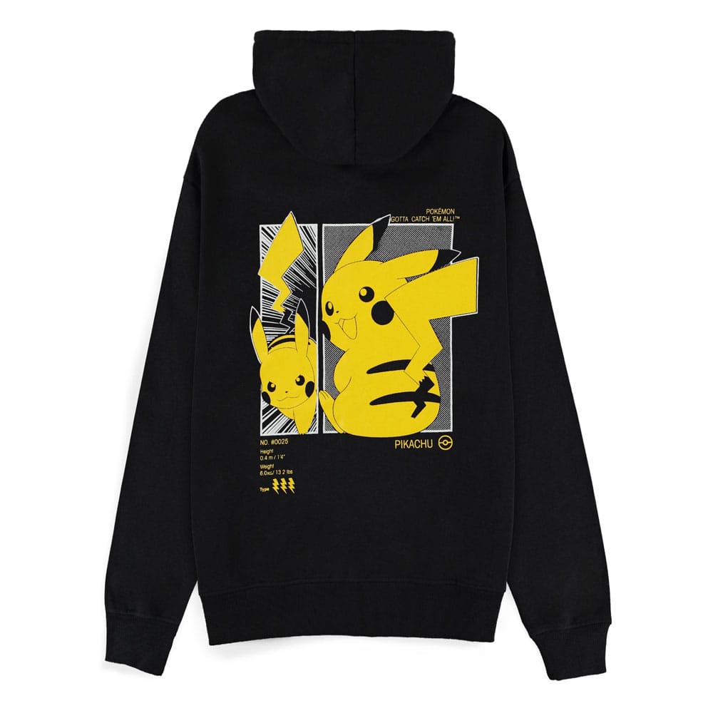 Pokémon Kapuzenpullover mit Reißverschluß Gotta Catch 'em All Pikachu Größe XL - Versand: 7 Tage nach Bestellung
