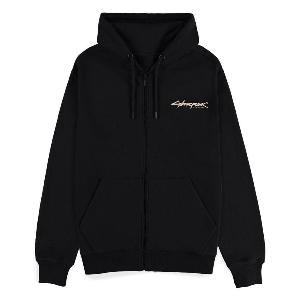Cyberpunk 2077 Kapuzenpullover mit Reißverschluß Night City Größe S - Versand: 7 Tage nach Bestellung